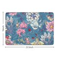 thumbnail image 5 of Pioneer Flower Floral Print Flannel Non Slip Door Rugs,Washable Door Mats Indoor,Decorative Door Mats,Dirt-Resistant and Absorbent Doormat for Entrance,Bedroom,Kitchen,Bathroom,23.5"x16", 5 of 5