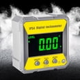 thumbnail image 2 of IP54 4X90 degree Digital Inclinometer Angle Protractor Backlight Protractor Slope Meter Magnetic Electronic Goniometer,1 * Digital Inclinometer,yellow, 2 of 8