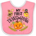 thumbnail image 3 of Inktastic My First Thanksgiving Autumn Birds, Pumpkin Boys or Girls Baby Bib, 3 of 4