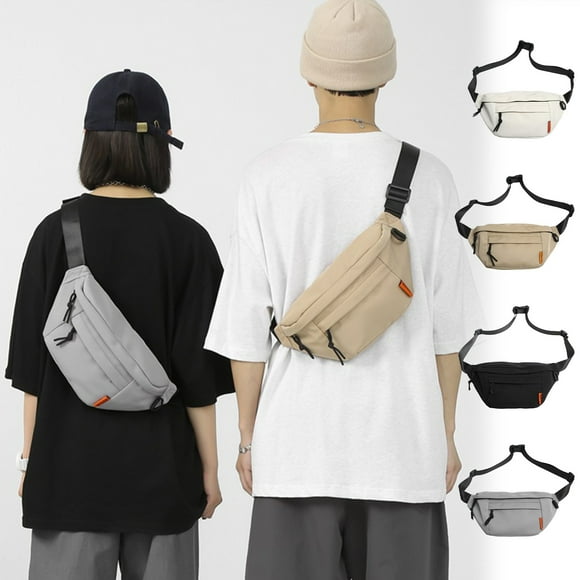 Nsxcdh Crossbody Running Pack Adjustable Belt 13.77x5.9in 2 Zipper Pockets Lightweight Breathable Large Capacity Women Men Workout Jogging Hiking Waist Home Indoor Sports for women man Gift