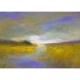 thumbnail image 2 of Finch, Sheila 18x14 Gold Ornate Wood Framed with Double Matting Museum Art Print Titled - Mustard Fields at Dusk, 2 of 4