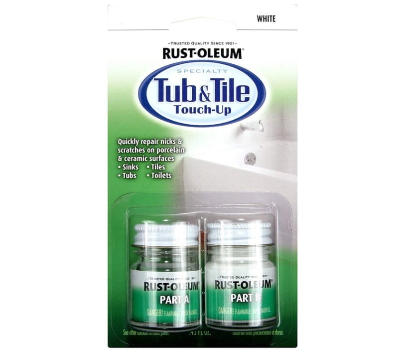 RustOleum 244166 Tub & Tile Touch Up Paint 2 Piece Set, 6 Pack, White