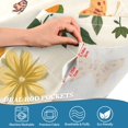 thumbnail image 4 of Yayeee Window Valance for Kitchen Farmhouse Rod Pocket Leaves Pattern Short Curtain for Living Room, 4 of 6