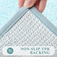 thumbnail image 6 of Ileading Bathroom Rugs Sets 4 Piece with Lid Cover Absorbent Microfiber Bathroom Shower Mat Set, Light Blue, 6 of 10
