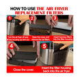 thumbnail image 4 of 20 PCS Replacement Filters for Pot Vortex Plus 6QT Filters Can Odor Erase and Oil Residue, 4 of 6