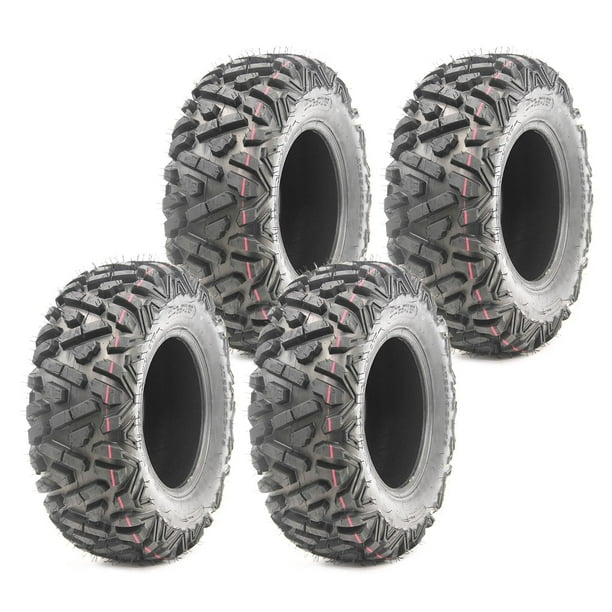 Set of 4 WANDA ATV UTV Tires 26x912 26x9x12 6PR Deep Tread Big Horn