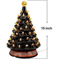 thumbnail image 4 of 15’’Halloween Pre-Lit Ceramic Tabletop Tree, Halloween Ceramic Tree Decoration with Orange Bulb Lights & Pumpkin Head Topper for Halloween Haunted House Halloween Holiday Outdoor/Indoor Decorations, 4 of 8