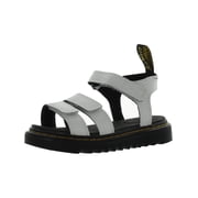 Dr. Martens Girls Klaire J Leather Ankle Strap B/W 13 Medium (B,M) Little Kid