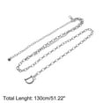 thumbnail image 3 of Unique Bargains 1 Pc Adjustable Waist Belt Delicate D Initial Charm Adjustable Waist Cord Women Silver Tone, 3 of 6