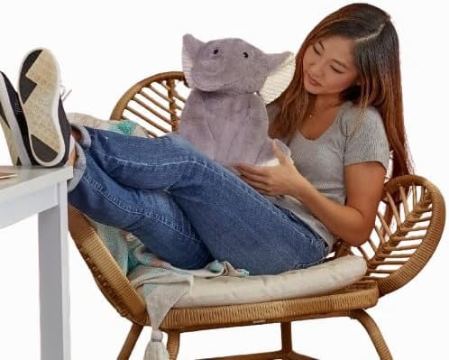 Schooled Weighted Plush Animal for Children, Calming Sensory Lap Stuffed Animal, Elephant