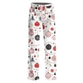 thumbnail image 5 of Christmas Pajama Pants Women Baggy Xmas Print Pj Lounge Bottoms Wide Leg Pajamas Warm Fall Winter Sleep Loungewear, 5 of 6