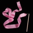 thumbnail image 3 of WHAMVOX 2Pcs Ribbon Dancing Wands Pink Wooden Handle for, 3 of 7