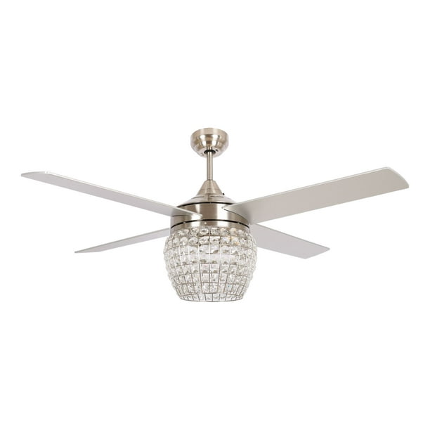 Remote Control 4 Reversible Blades, Brushed Gold Ceiling Fan