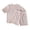 Pink, variant on YunPes Toddlers Plain Cotton Pajama Set Breathable Short Sleeve Crew Neck Top and Shorts Soft Loose Fit 2 Piece Outfit