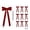 Wine, variant on 10 Pack Velvet Christmas Tree Bows, lazos de terciopelo para arbol de navidad, 12.4 Inch, Pre-Tied Long Tail Velvet Ribbon Bows, Christmas Wreath Decorations, Gift Wrapping Bows and Garland Decor