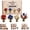 1PCS-B, variant on America 250 Beaded Bouquet DIY Kit, 4 Pack Beaded Bouquet Plant Making Kit, Red White Blue Patriotic Craft Collection for 4th of July, Fun Beading Project Supplies for Beginners