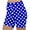 Blue#49, variant on Womens Polka Dot Print Short Legging High Waist Tummy Control Sports Shorts Yoga Running Gym Fitness Pants Green XXXL
