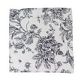 thumbnail image 5 of Efavormart 5-Pack French Toile Cloth Napkins – 17"x17" Black and White Reusable Polyester Table Napkins in Floral Design for Events & Dining, 5 of 5