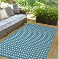 thumbnail image 5 of Simply Daisy 3' x 5' Unreal Teal Rattan GeometricIndoor/outdoor Rug, 5 of 5
