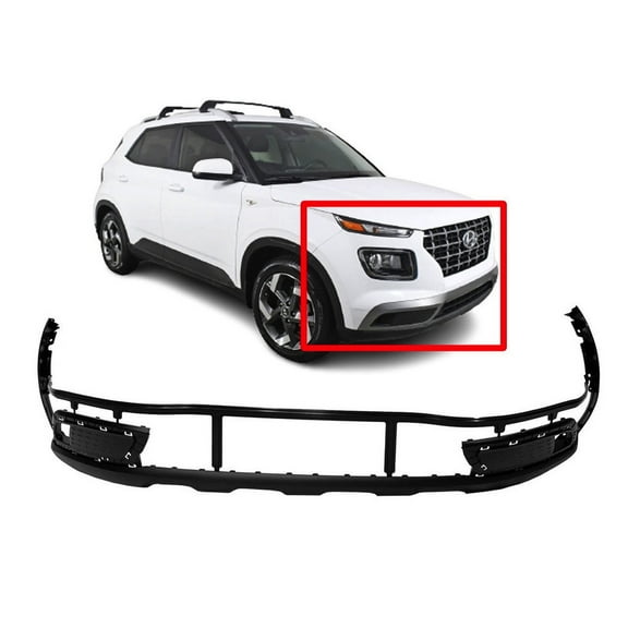 DCP Front Lower Bumper Cover For 2020-2022 Hyundai Venue Primed HY1015118