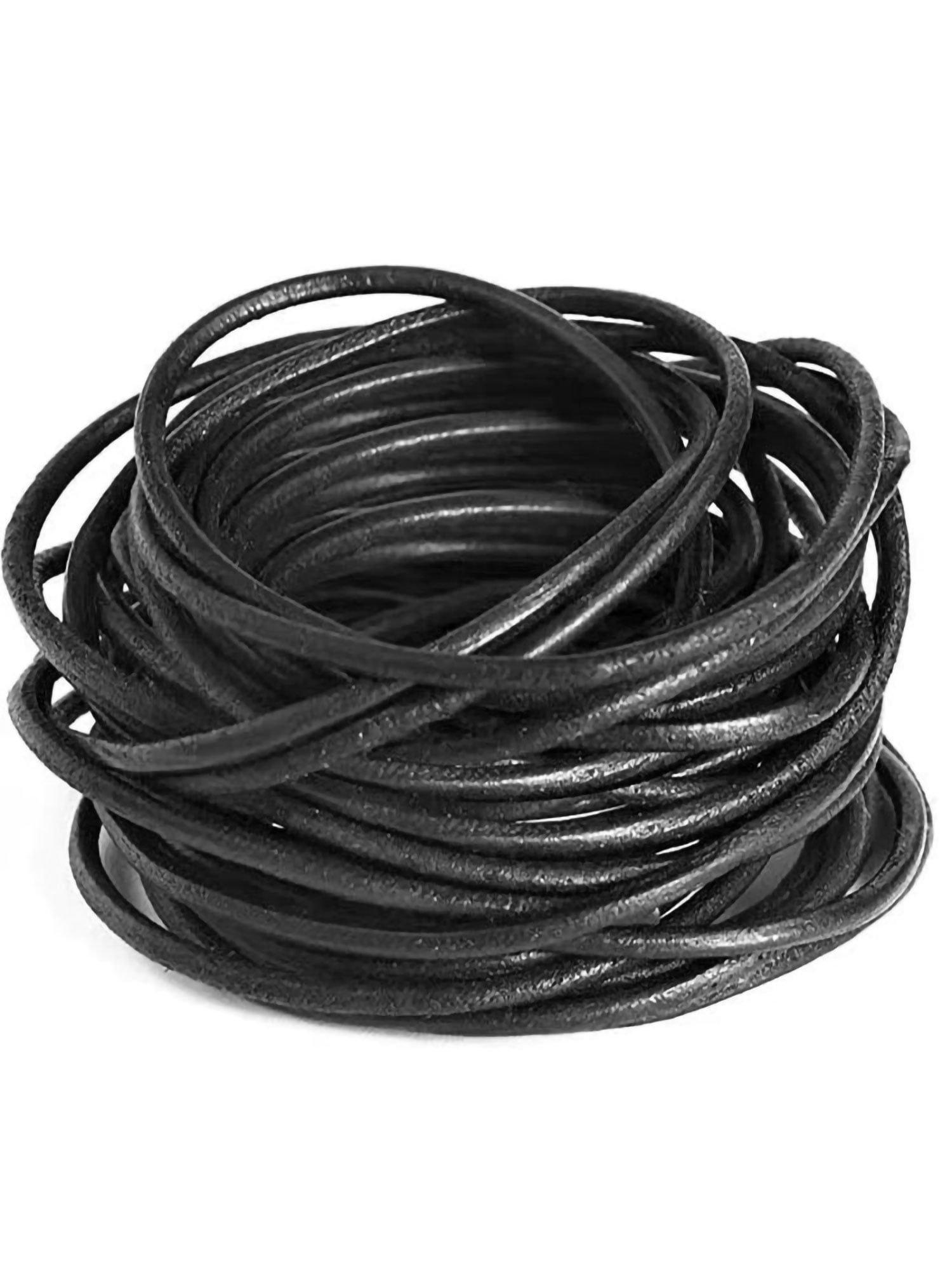 Top Quality Soft GENUINE 4MM Width Flat LEATHER CORD Thong for Necklace/Shoelace 