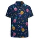 thumbnail image 3 of Camisas casuales con estampado floral de tortuga para hombres, ropa, camisa hawaiana con estampado 3D, camisetas Y2k de manga corta, ropa kawaii, blusa con solapa, 3 of 5