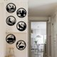 thumbnail image 5 of Calcomanías de pared con diseño de animales, calcomanías de arte de pino y bosque, pegatinas de pared de ciervo, oso y lobo, decoración de pared con animales decorativos., 5 of 8