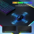 thumbnail image 4 of Mouse Pad with Phone Holder, Wireless Charging Desk Mat, RGB Gaming Mousepad Home Office Large Desk Pad with Ultra-Smooth Surface, Non-Slip Base, Waterproof Keyboard Pad, Classic, 4 of 7