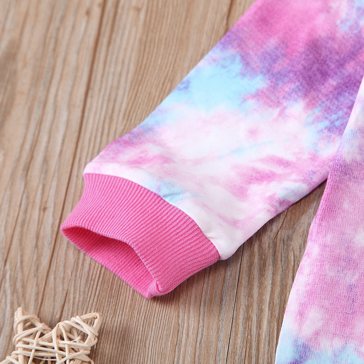 SHTXOZHI Baby Boy Girl Tie-Dye Clothes Set 2 Piece Long Sleeve Crewneck Tops Pants Kids Toddler Fall Winter Outfits