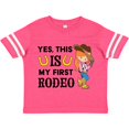 thumbnail image 3 of Inktastic Yes, This is My First Rodeo- Cowgirl in Hat and Boots Girls Toddler T-Shirt, 3 of 5