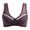 Purple, variant on Sngxgn Women's Silky Soft Smoothing Wireless Bra(Khaki,40)