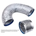 thumbnail image 3 of OULII Flexible Air Duct Hose Durable Kitchen Ventilation Ducting For Range Hood Dryer And Hvac Systems Aluminum Foil, 3 of 7