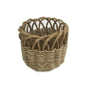 Traditional Craft Kits: Twined Basket Kit for Beginners - materials to make one basket, brown