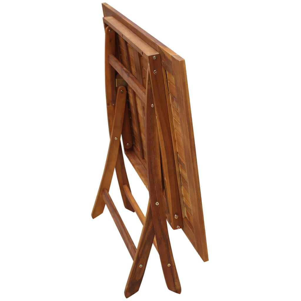 Kepooman Outdoor Patio Solid Eucalyptus Wood Folding Dining Table Set, Set of 5, Brown Kepooman Outdoor Patio Solid Eucalyptus Wood Folding Dining Table Set, Set of 5, Brown