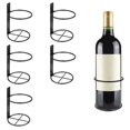 thumbnail image 2 of Wine Wall Holder, 6 Pack Wall Mounted Wine Rack, Metal Wine Bottle Display Holder For Wine Storage, 2 of 5