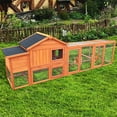 thumbnail image 4 of Aukfa 112" Large Chicken Coop Wood Chicken Run Cage, 4 of 10