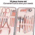 thumbnail image 3 of Manicure Set, Travel Mini Nail Clippers Kit Pedicure Care Tools, Stainless Steel Grooming kit, 3 of 5