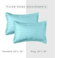 thumbnail image 4 of Elegant Comfort 8-Piece Dobby Stripe Bed-in-a-Bag Comforter Set, Includes 4pc Smart Sheet Set, Bed Skirt, Comforter, Matching Pillowcases, and Shams - King/California King, Light Blue, 4 of 5