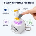 thumbnail image 6 of Seagull Mine Sound Button Keychain, Rechargeable Fidget Clicker with Real Sound & LED Light, Funny Interactive Desk Stress Relief Toy Gifts for Adults, 6 of 6