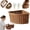 (L), variant on Corner Storage Basket Woven Organizer, Triangle Baskets for Corner Shelf,Corners Storage Bin, Durable Imitation Rattan Corners Storages Bin for Bathroom, Closet, Pantry and Entryway(S)