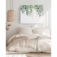 thumbnail image 3 of Teal Botanical Wall Art for Living Room,Canvas Picture Wall Decor for Bathroom Bedroom,Sage Green Eucalyptus Leaves Watercolor Painting Artwork for Office Kitchen Hallway Dining Room Decor 12"x16", 3 of 8