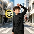 thumbnail image 2 of Fancifize Boys UPF 50+ Rash Guard Hoodies Kids UV Sun Protection Long Sleeve Tshirts Outdoor Fishing Camping Shirts 5-15 Years, 2 of 8
