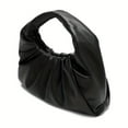thumbnail image 3 of Cute Mini Shoulder Bag - Lightweight Drawstring Closure Nylon Hobo Handbag with Polyester Lining - Fashionable Cloud Ruched Clutch Purse for Women, 3 of 6