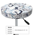 thumbnail image 4 of KLL Sea Life Elements Round Bar Chair Cushion Cover 13 inch ,Bar Stool Protector with Elastic, Soft Washable, 4 of 6