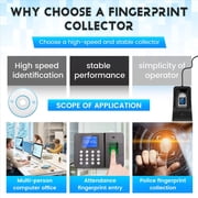 Compact USB Fingerprint Reader Scanner Reliable Biometric Access Control Attendance System