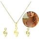 thumbnail image 5 of Liquidación de ofertas flash Conjunciones con collares y pendientes de acero inoxidable Fiudx, 5 of 7