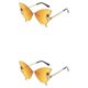 thumbnail image 3 of Sonducket Gafas de sol de moda Gafas a prueba de sol Playa al aire libre Exquisito Atractivo Dulce Presente Regalo de cumpleaños de larga Amarillo 2Conjunto, 3 of 6