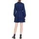 thumbnail image 3 of Vestido de mezclilla para mujer, con botones, cuello tipo polo, escote en V, manga larga, corte A, vestido de algodón de mezclilla, talla M, azul profundo, 3 of 8