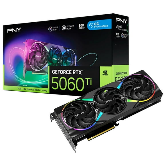 Tarjeta de Video PNY GeForce RTX 5060 Ti 8GB EPIC-X OC GDDR7