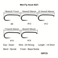 thumbnail image 5 of 50pcs Competition Barbless Fly Tying Fishing Hook High Carbon Steel Tying Materials Jig Dry Nymph Shirmp Wet Caddis Fly Hooks Black Nickle Size # 6/ # 8/ # 10/ # 12/ # 14/ # 16/ # 18/ # 20, 5 of 9